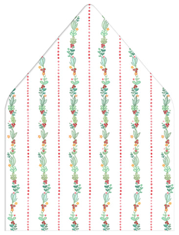 Merriest Holiday Wreath Holiday Photo Card Envelope Liner Add-On