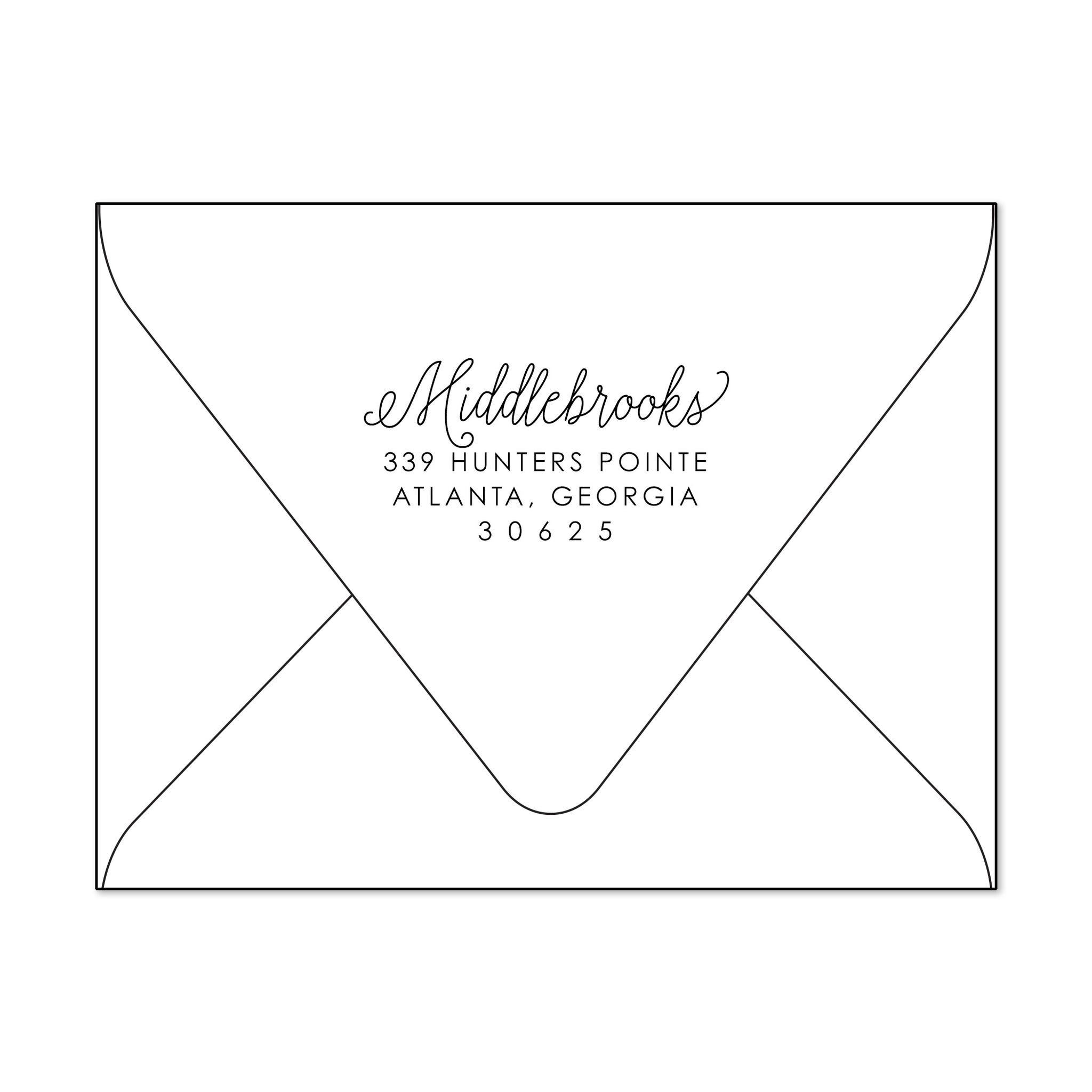 Custom Self Inking Stamp, Middlebrooks Design