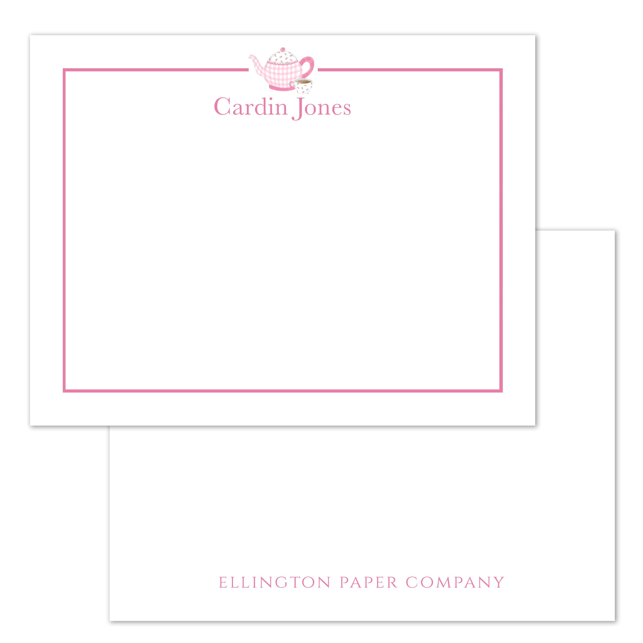 Mini Tea Set Flat Notecards – Ellington Paper Company