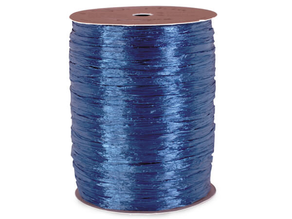 Royal Blue Pearlized Wraphia Ribbon