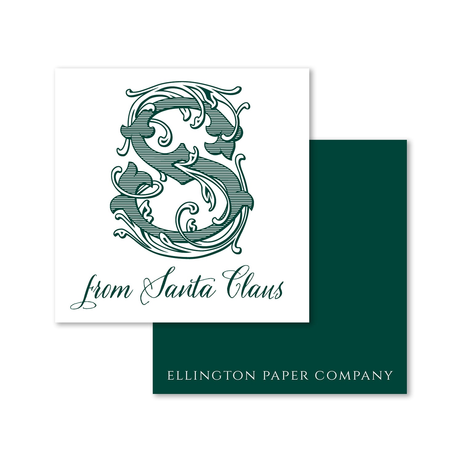 From Santa Claus Holiday Enclosure Cards and Stickers, Green