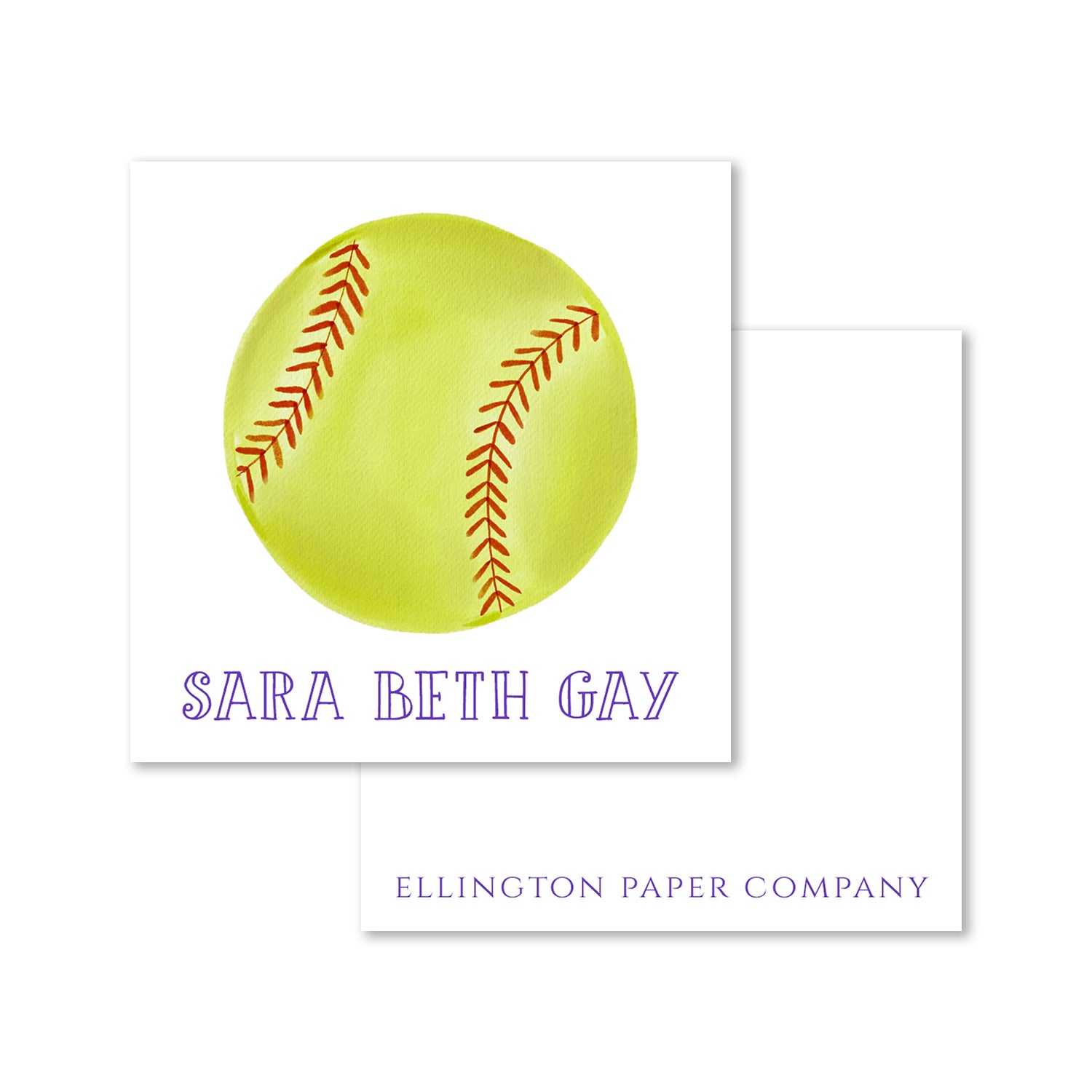 Softball Enclosure Cards and Stickers