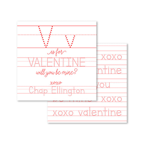 V Is For Valentine Enclosure Cards and Stickers