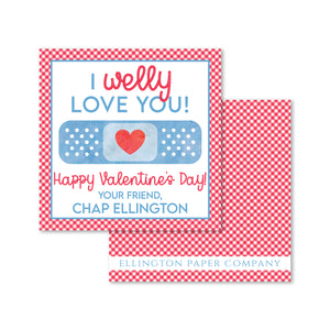 Bandaid Valentine Enclosure Cards and Stickers