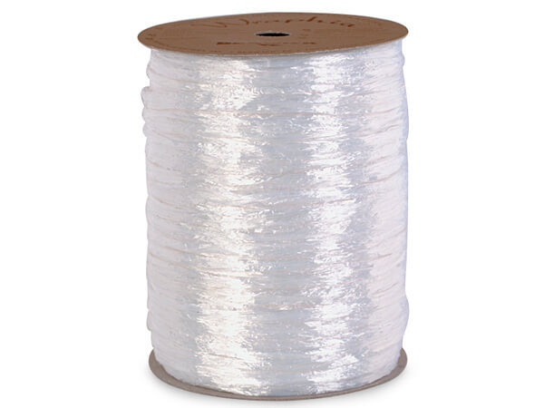 White Pearlized Wraphia Ribbon