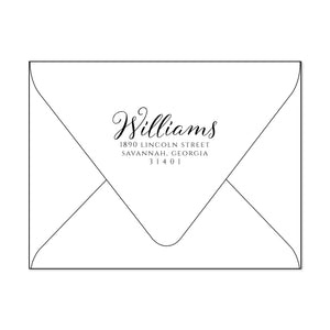 Custom Self Inking Stamp, Williams Design