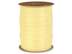 Yellow Matte Wraphia Ribbon