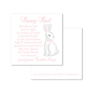 Bunny Bait Enclosure Cards and Stickers, Pink
