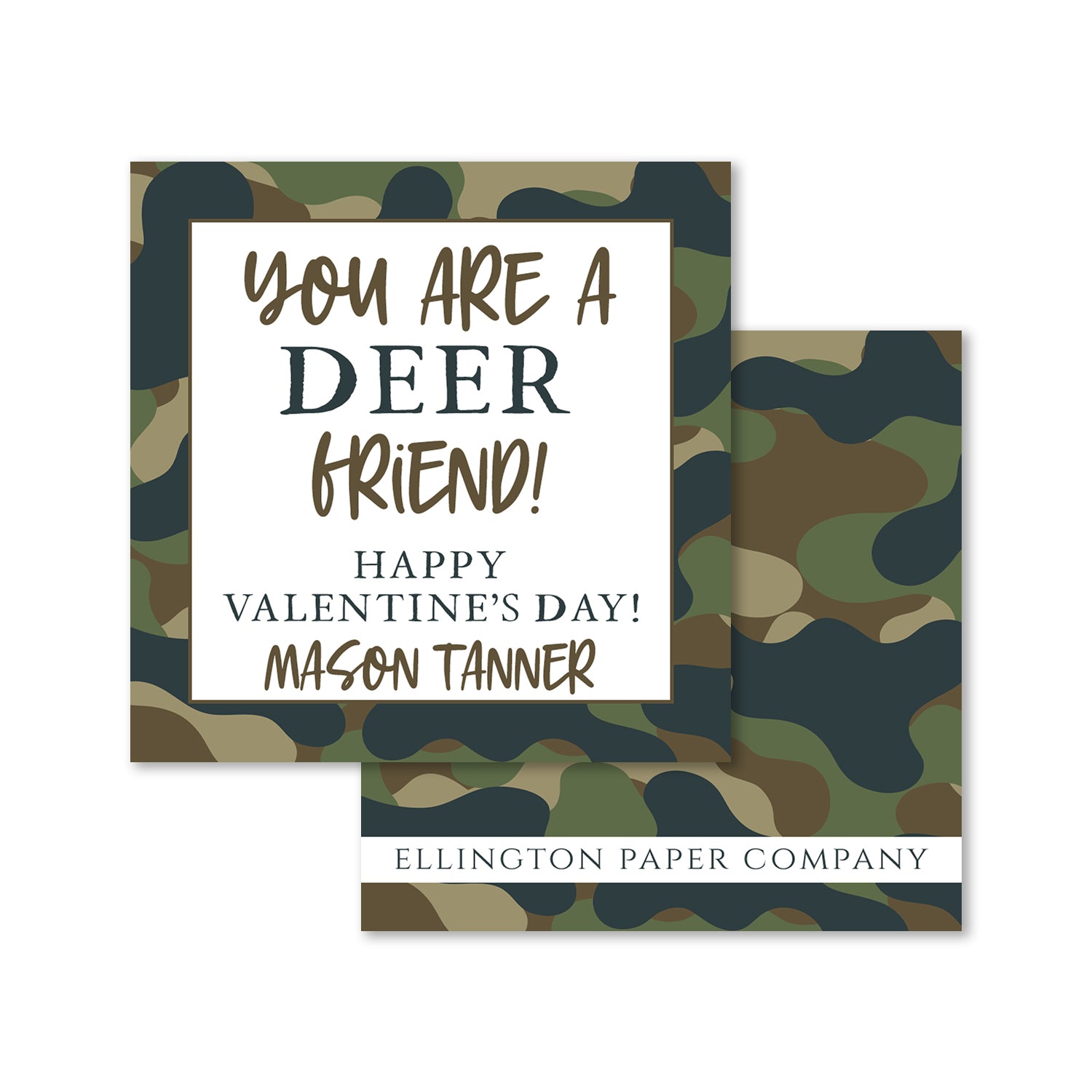 Deer Friend Valentine Enclosure Cards and Stickers