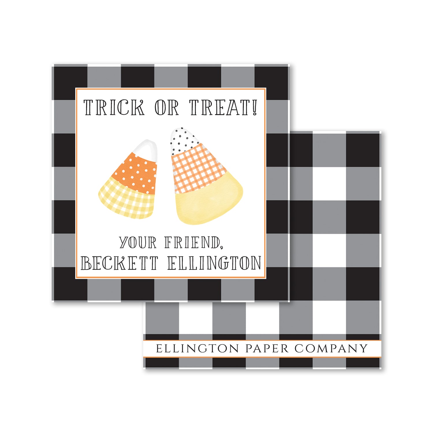 Trick or Treat Halloween Enclosure Cards and Stickers