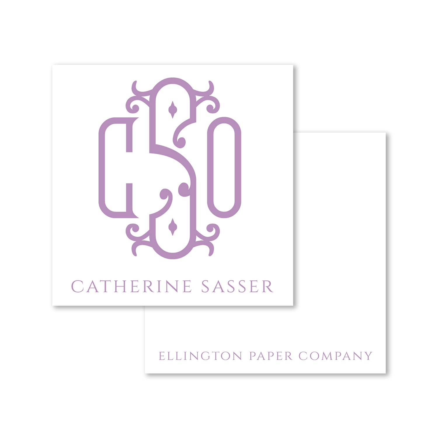 Evelyn Monogram Enclosure Cards and Stickers