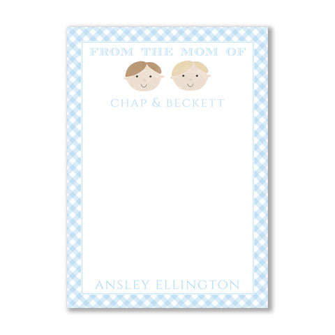 Sweet Face Collection Notepad, Blue