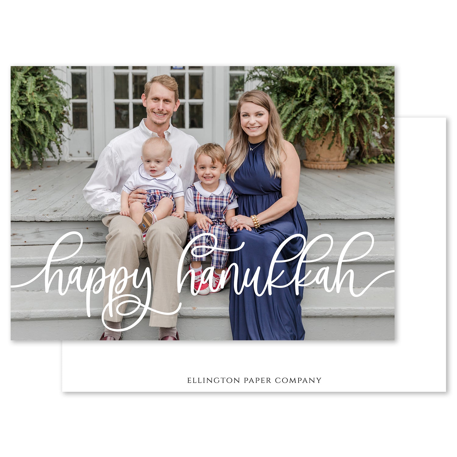 Simple Is Best Happy Hanukkah Photo Card