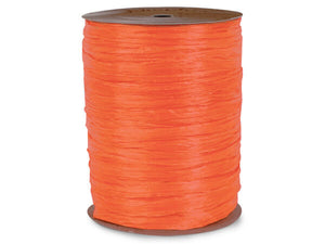 Orange Matte Wraphia Ribbon