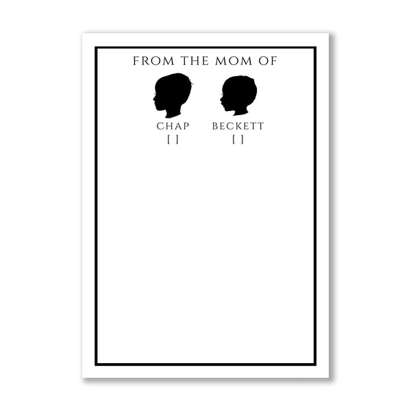 Custom Silhouette Notepad