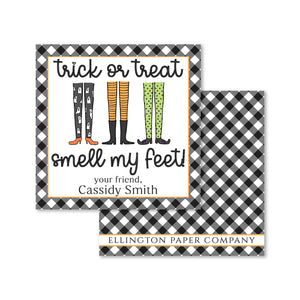 "Smell My Feet" Halloween Enclosure Cards and Stickers