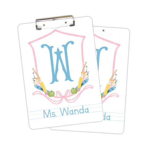 Teacher Crest Clipboard