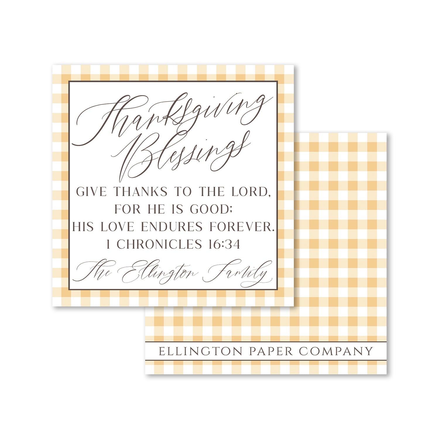 Thanksgiving Blessings Enclosure Cards and Stickers