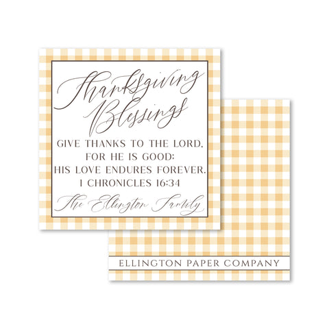 Thanksgiving Blessings Enclosure Cards and Stickers