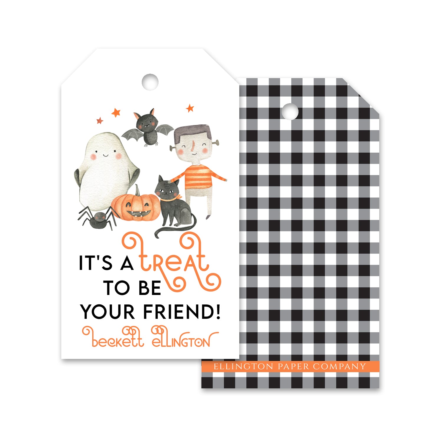 "It's A Treat" Halloween Gift Tags