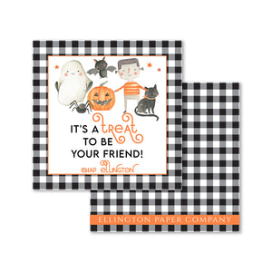 "It's A Treat" Halloween Enclosure Cards and Stickers